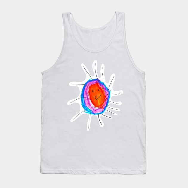 SUN  "OUR WORLD THROUGH THE EYES OF A CHILD " Tank Top by Mayami Yami Art